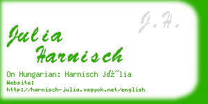 julia harnisch business card